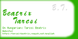 beatrix tarcsi business card